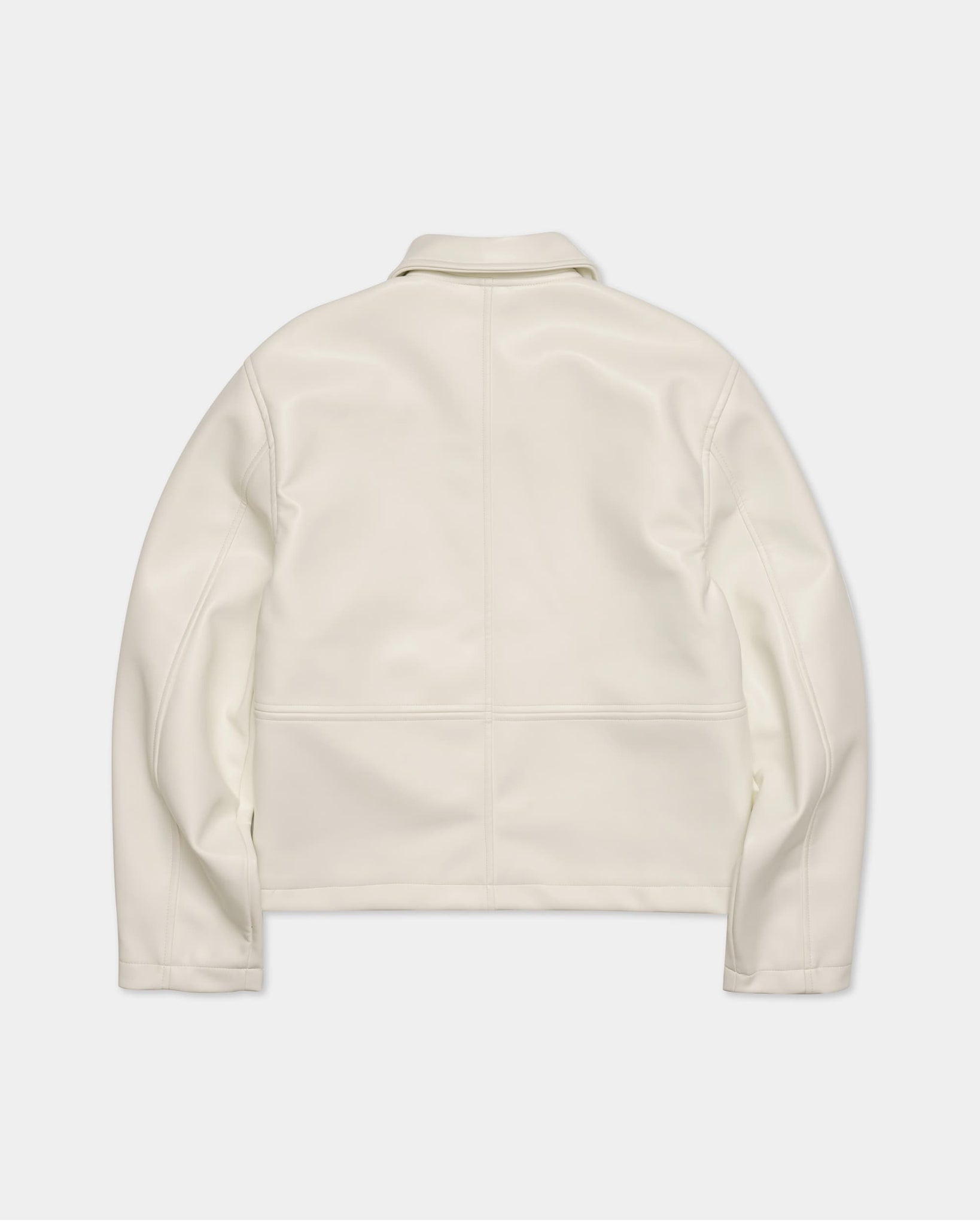Essential Leather Jacket - Off White