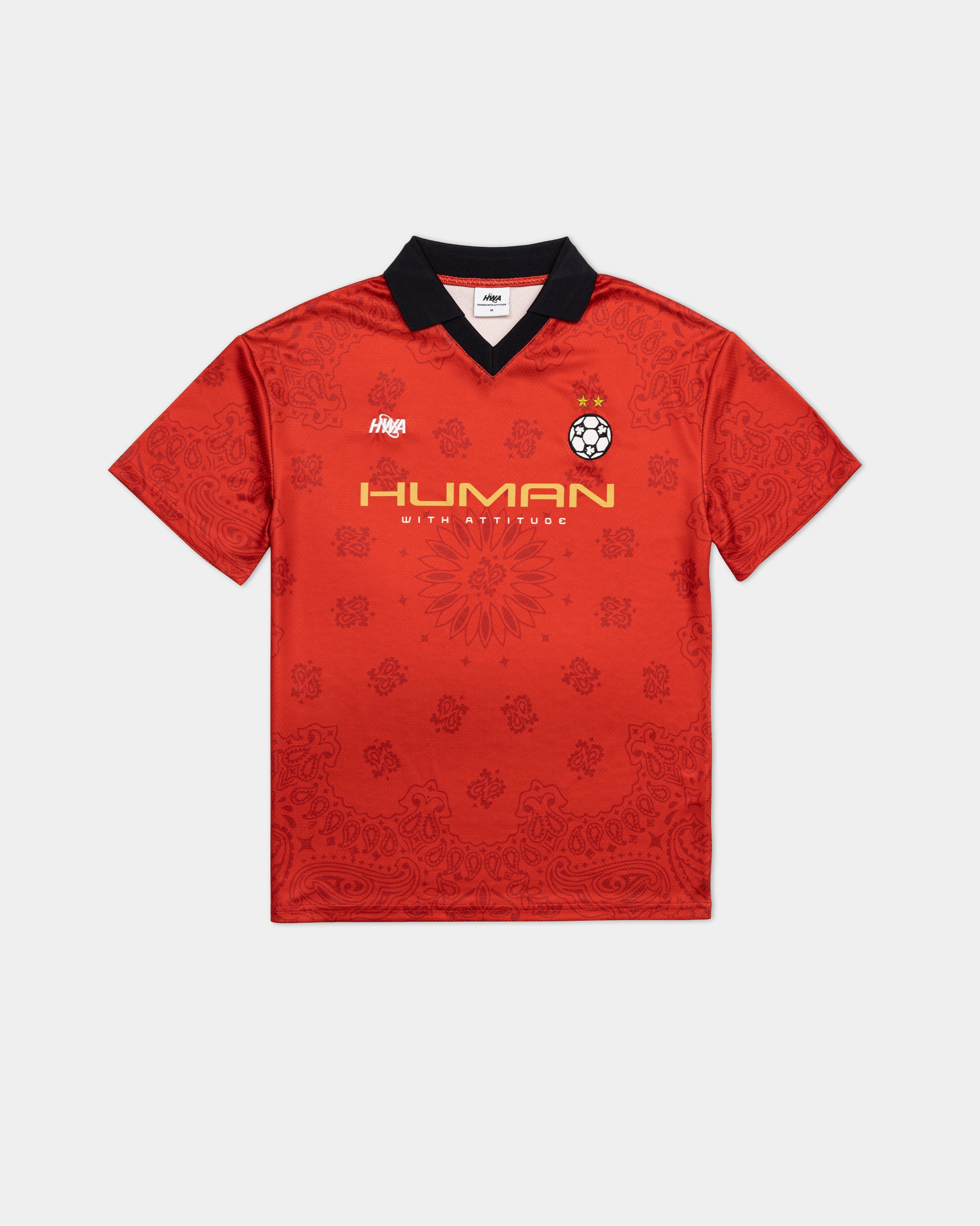 Paisley  Soccer Tee - Rouge